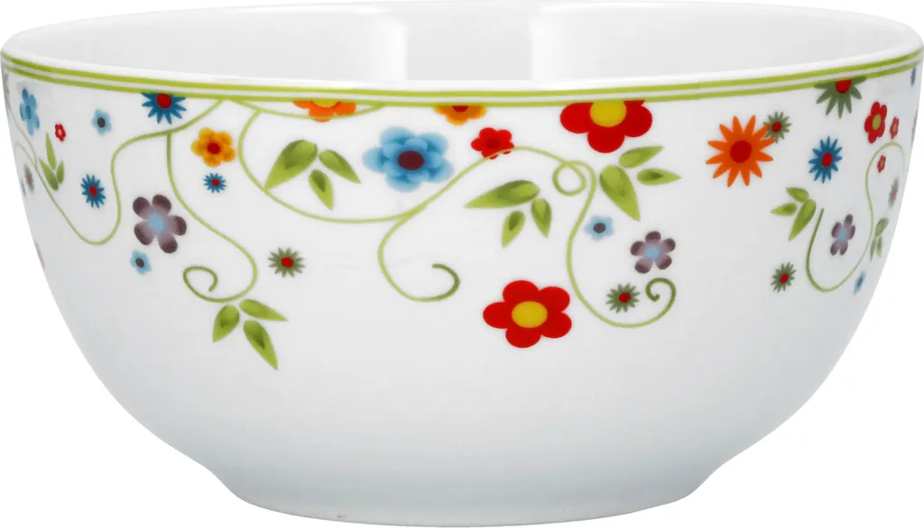 Van Well Frühstücksset 18-tlg. Für 6 Personen Serie Vario Porzellan - Farbe Wählbar, Farbe:flowers – Bild 5