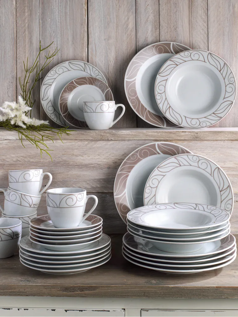 WELLCO Tafelset Grenoble Porzellan 12teilig – Bild 3