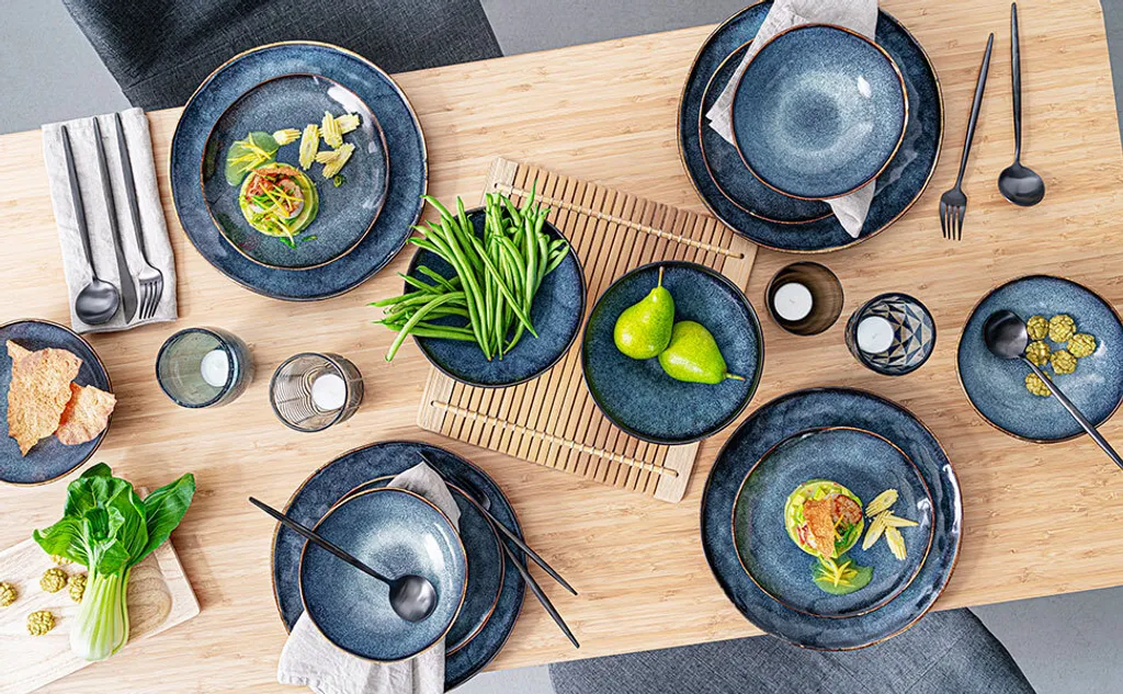 Sänger SÄNGER | Tafelservice Tokio Aus Steingut, 23-teiliges Geschirrset Für 4 Personen, Einzigartiges Design – Bild 3