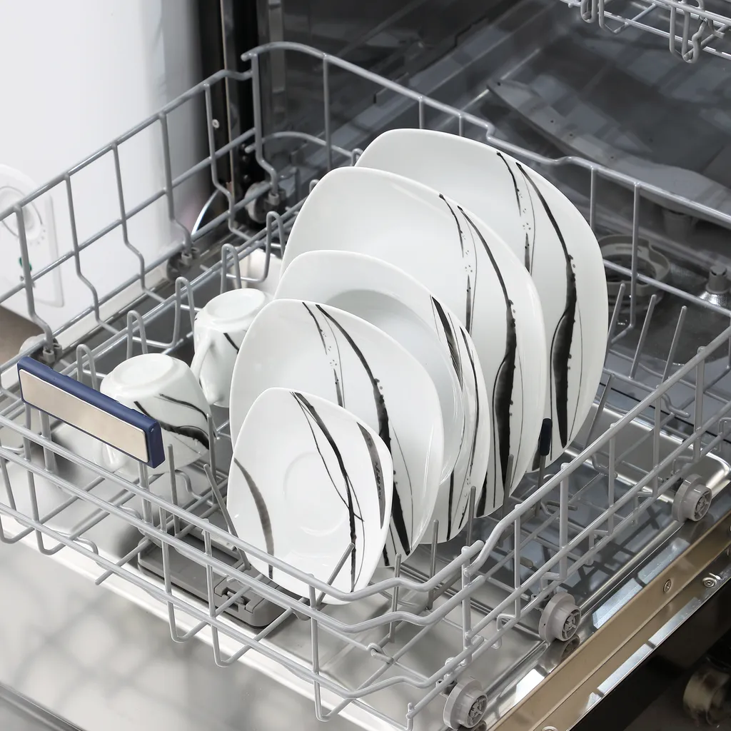 VEWEET Tafelservice 'Teresa' Aus Porzellan, 60-tlg Kombiservice Mit Kaffeetassen 175 Ml, Untertasse, Dessertteller, Speiseteller Und Suppenteller, Komplettservice Für 12 Personen – Bild 7