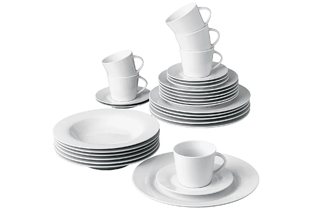 Retsch Kombi-Service Classico Porzellan Weiß Uni 30tlg