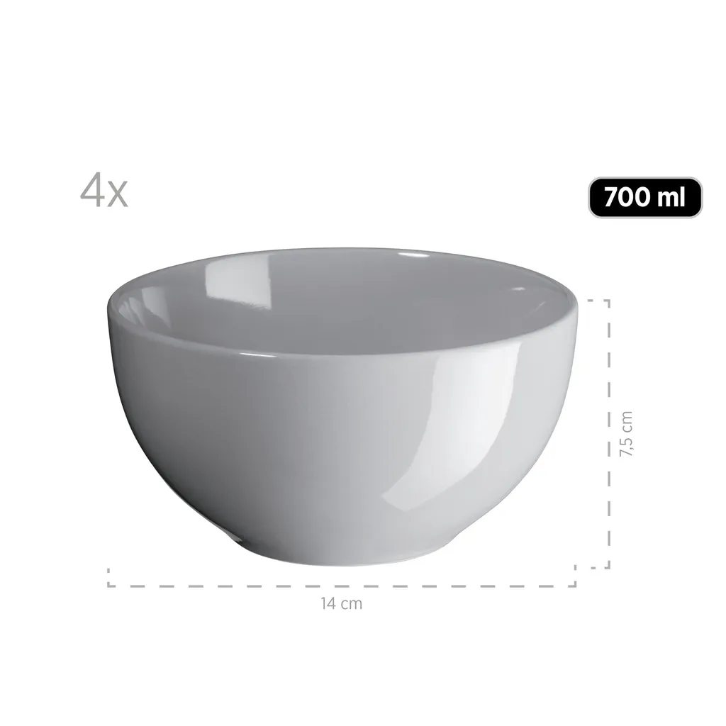 Mäser 931914 Kombiservice Pastell Selection Für 4 Personen, Steinzeug, Grau (1 Set, 16-teilig) – Bild 5