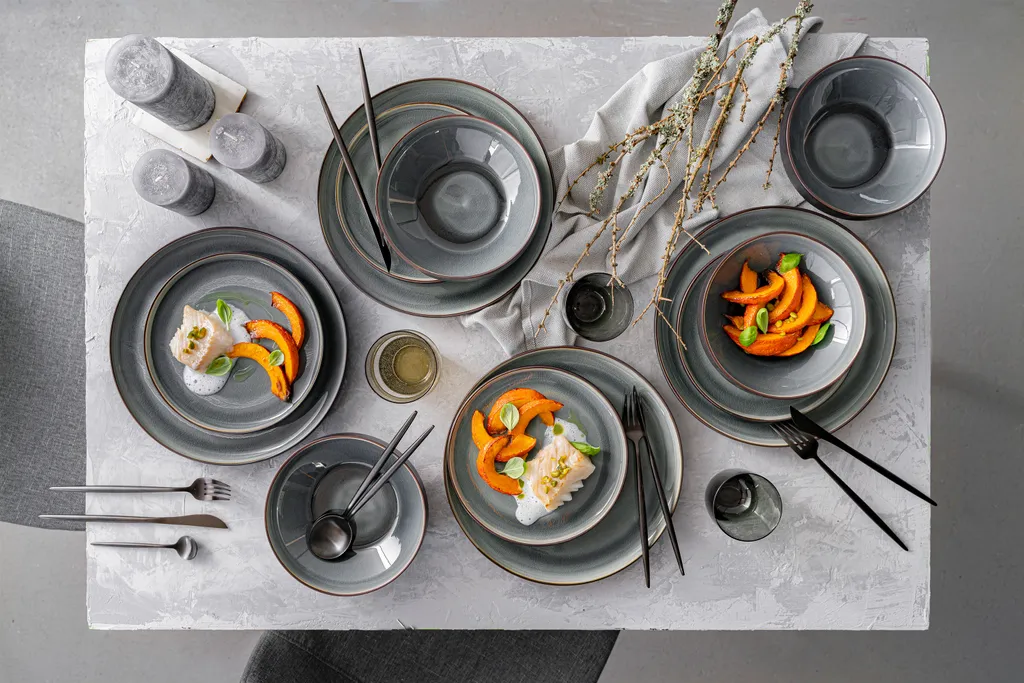 Sänger SÄNGER Steingut Geschirrset Helsinki, Tafelservice 12 Teilig Für 4 Personen – Bild 6