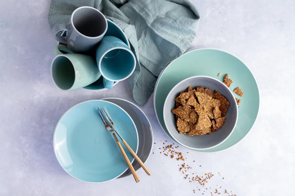 Mäser 931770 Kombiservice Elissa Für 6 Personen, Steinzeug, Türkis (1 Set, 24-teilig) – Bild 8