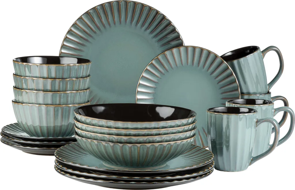 Kombiservice, Steinzeug Kombiservice, Steinzeug Confino Mäser