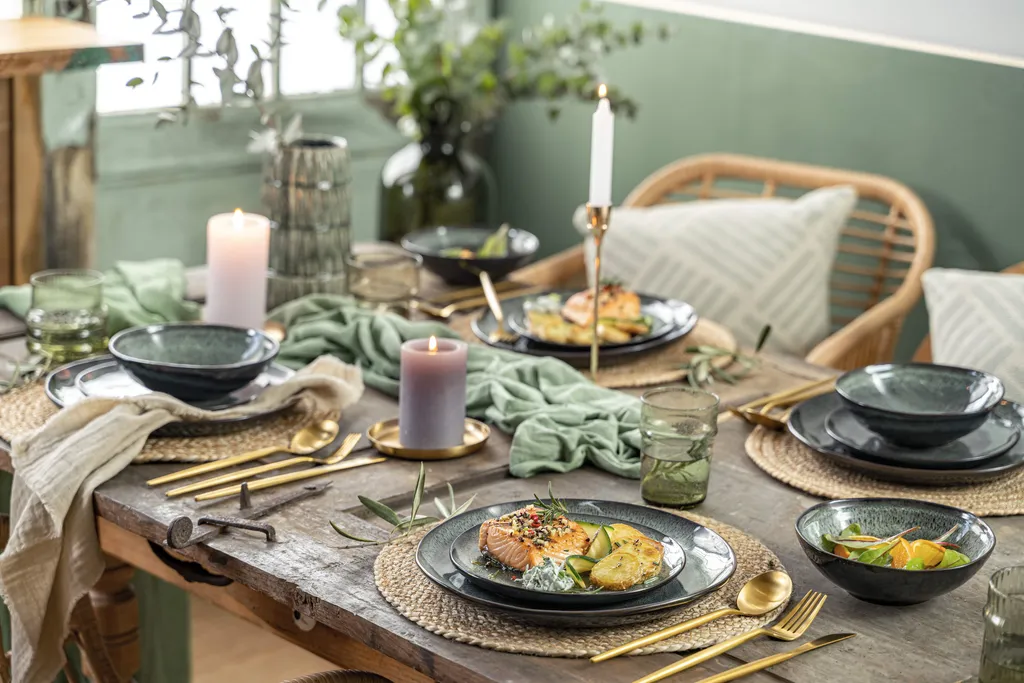 Sänger SÄNGER Steingut Geschirrset Kopenhagen, Tafelservice 12 Teilig Für 4 Personen – Bild 7