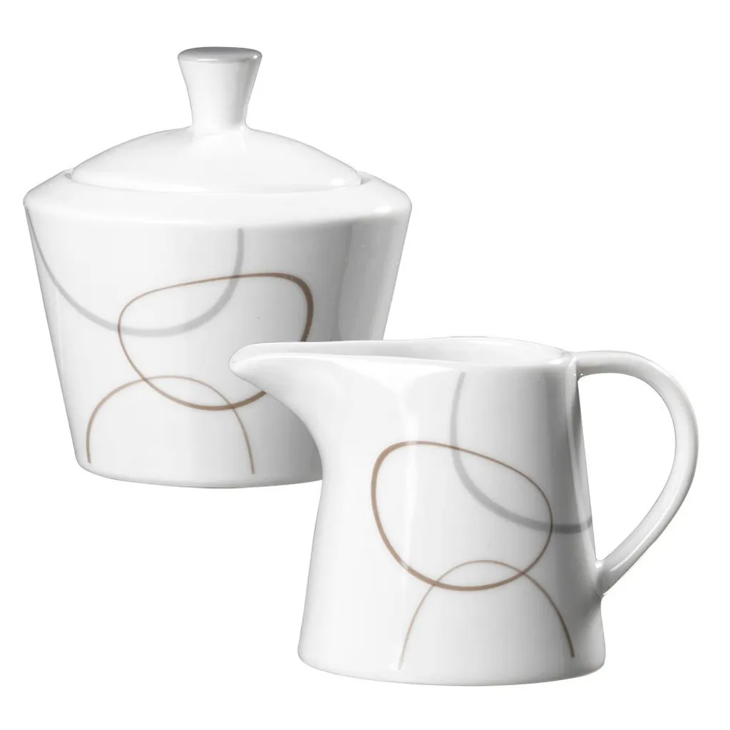 FliRt By R&B Milch- Und Zucker-Set Alina Weiß