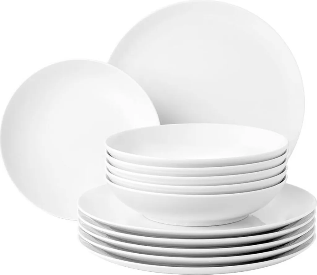 Seltmann Weiden Tafelservice 12-teilig Liberty Weiss