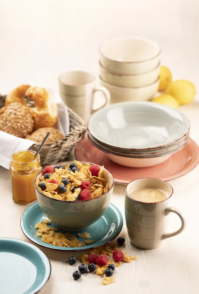 Mäser 931499 Lumaca Vintage Geschirr-Set Für 4 Personen, Handbemaltes Keramik Kombiservice, Steingut, Bunt, 16-teilig (1 Set) – Bild 7