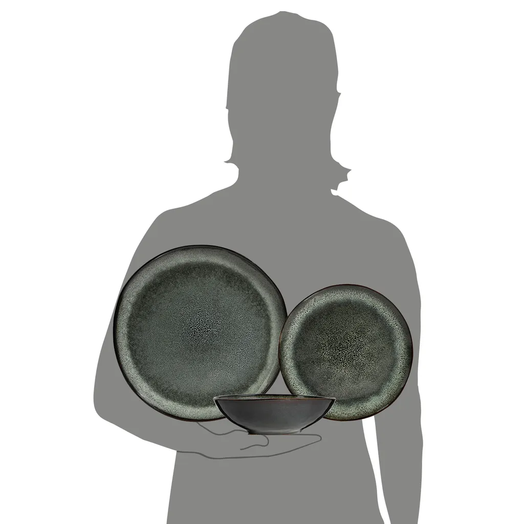 Sänger SÄNGER Steingut Geschirrset Kopenhagen, Tafelservice 12 Teilig Für 4 Personen – Bild 4