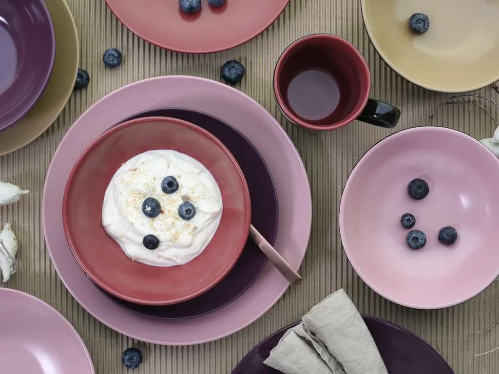 CreaTable 22458 Kombiservice Very Berry Für 4 Personen, Steinzeug, Mehrfarbig (1 Set, 16-teilig) – Bild 4