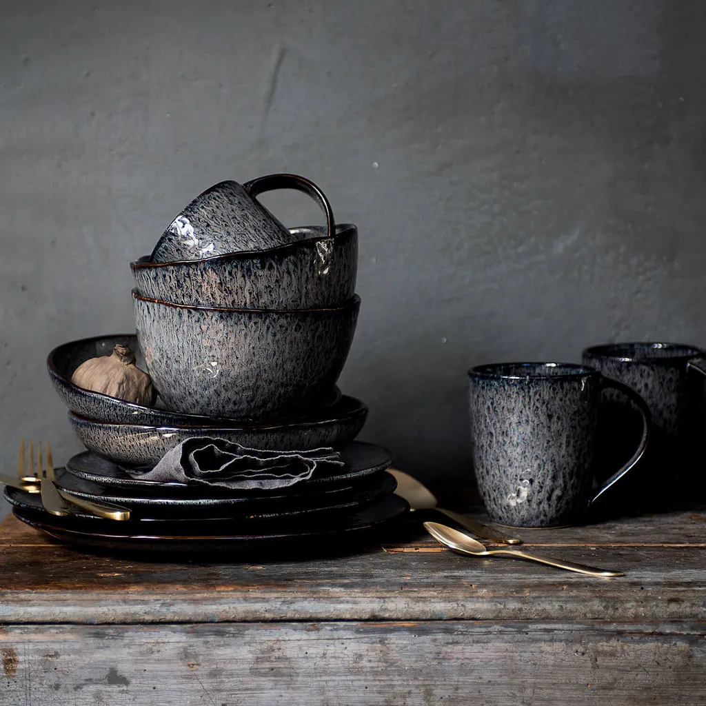 Leonardo Keramikgeschirr-Set Matera 24tlg. Grau, 026060 – Bild 9