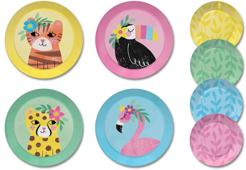 Kinderspiel Zinn Teeservice & Tragetasche, 15-teilig - Safari Design – Bild 4