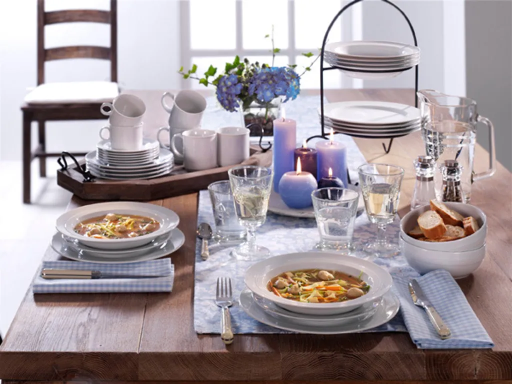 Friesland Kombi-Service 42tlg. Jeverland Weiß – Bild 2